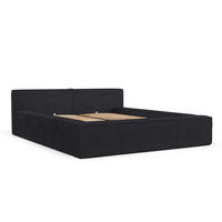 POLSTERBETT Casto mit Stauraum 180/200 cm Anthrazit im Poso Stoff - Anthrazit/Schwarz, Holz/Holzwerkstoff (180/200cm) - AltaBeds
