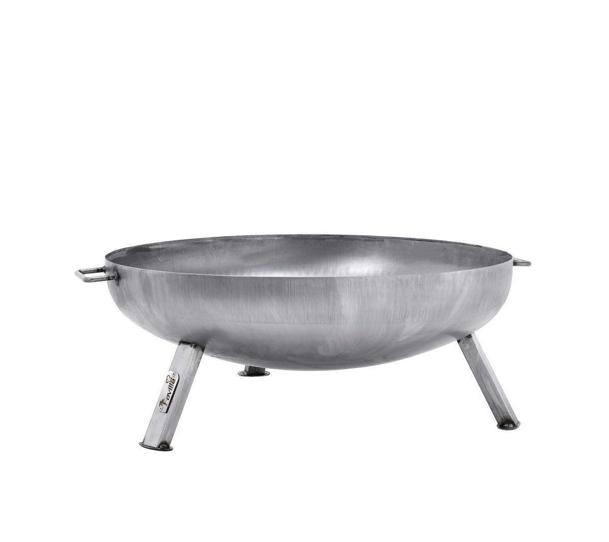 FEUERSCHALE BOMBE BASIC Ø 79 cm  massiv aus unbehandeltem Stahl - Grau, Metall (79/30/79cm) - The Favilla