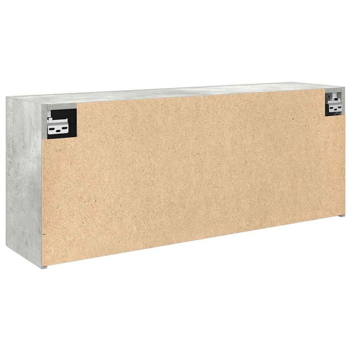 BAD-WANDSCHRANK Betongrau 100/25/40 Cm Holzwerkstoff - Grau, Holzwerkstoff (25/40/100cm) - vidaXL