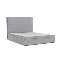 POLSTERBETT Eliot mit Stauraum 120/200 cm Grau im Alta Stoff - Schwarz/Grau, Holz/Holzwerkstoff (120/200cm) - AltaBeds