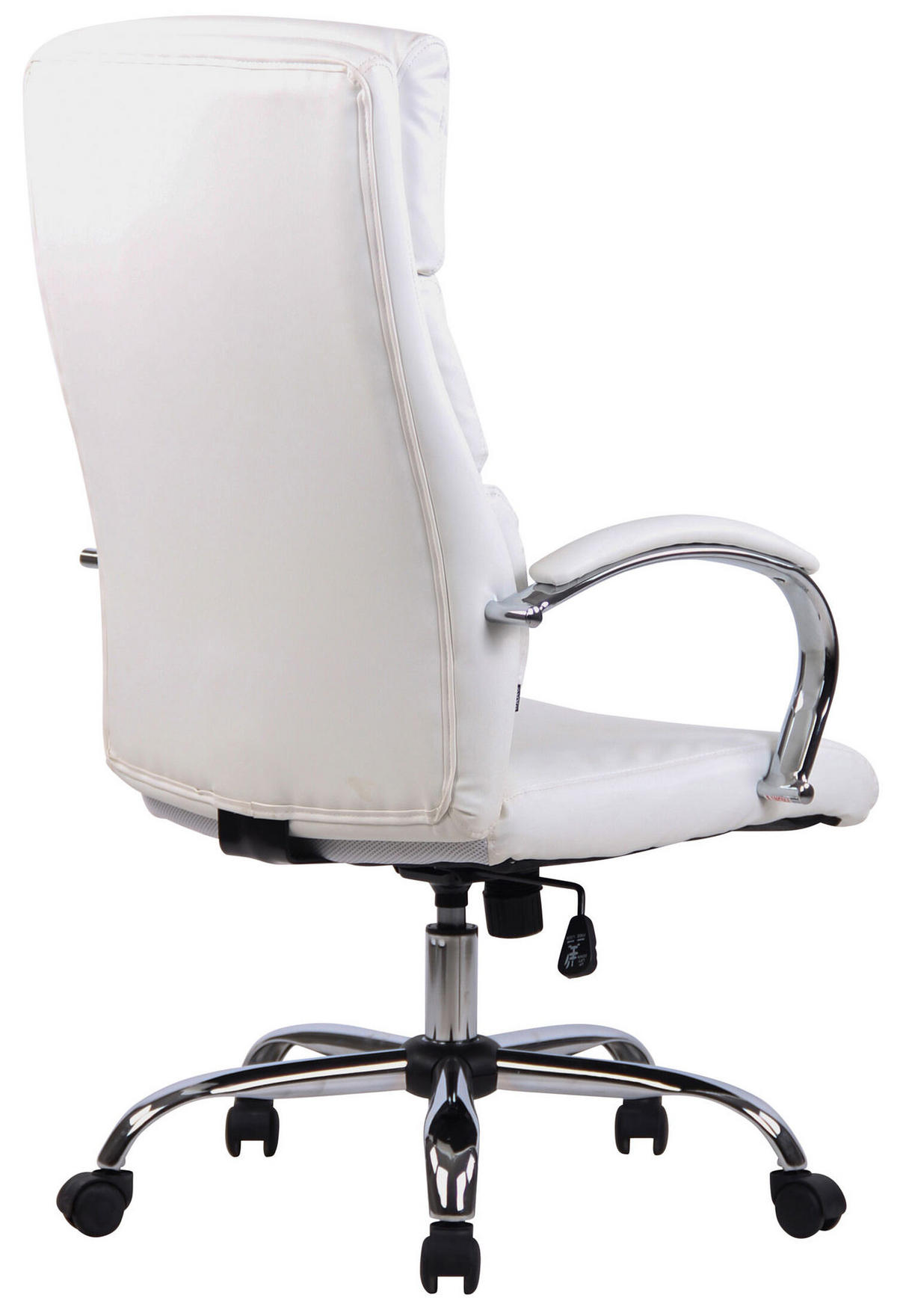 BÜROSTUHL Bradley, Kunstleder Weiß - Weiß, Textil/Metall (64/122/70cm) - TPFLiving
