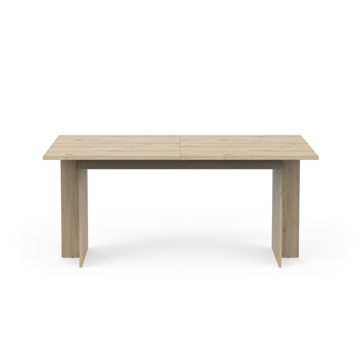 TISCH ausziehbar von 165,6 bis 200 cm in dunkler königlicher Eichenoptik 165,6/90/73,7 cm - Eschefarben, Holzwerkstoff (85.3/90/73.7cm) - Calicosy
