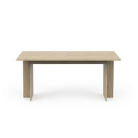 TISCH ausziehbar von 165,6 bis 200 cm in dunkler königlicher Eichenoptik 165,6/90/73,7 cm - Eschefarben, Holzwerkstoff (85.3/90/73.7cm) - Calicosy