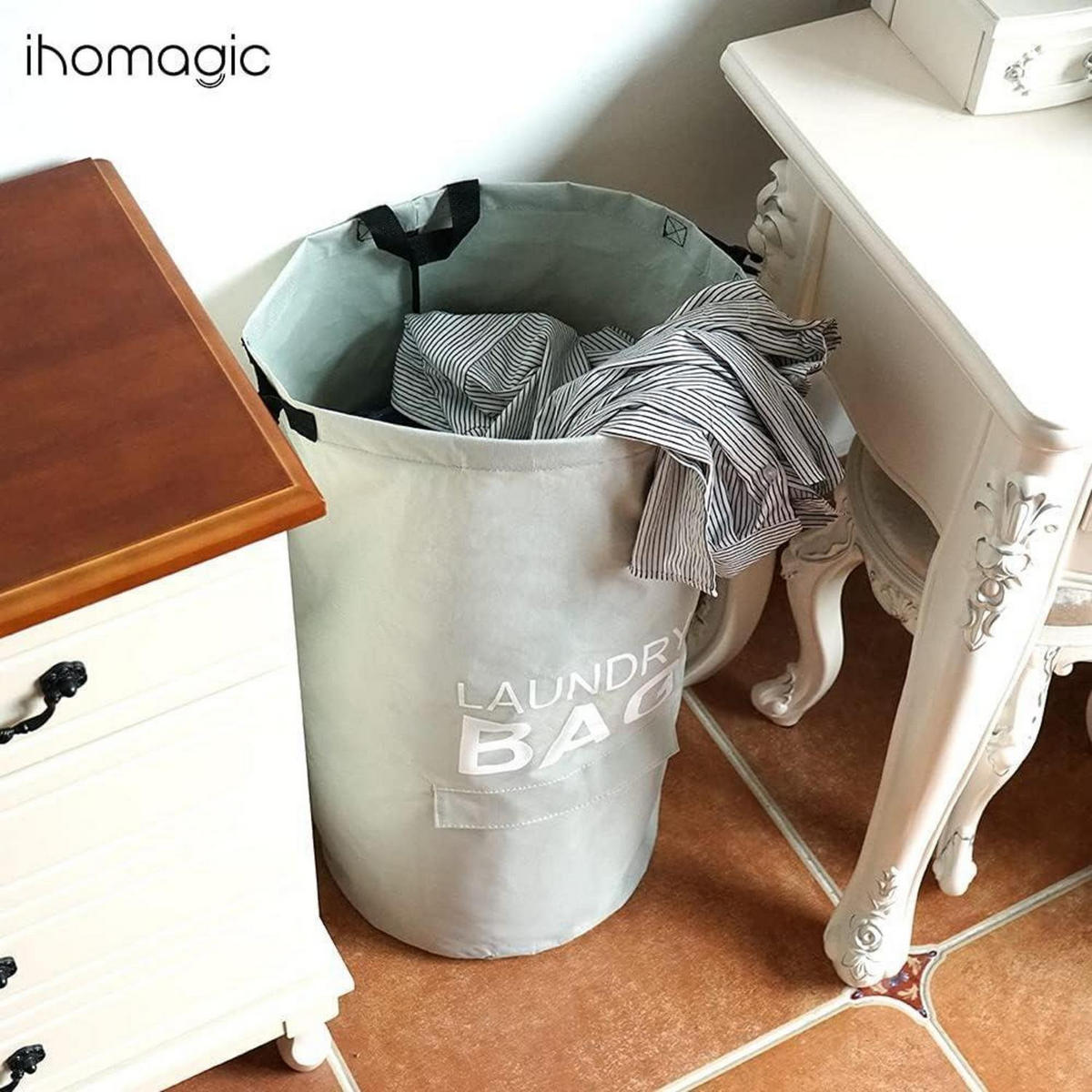WÄSCHEKORB faltbar 71 Liter Beige - Beige, Textil (36/70/36cm)