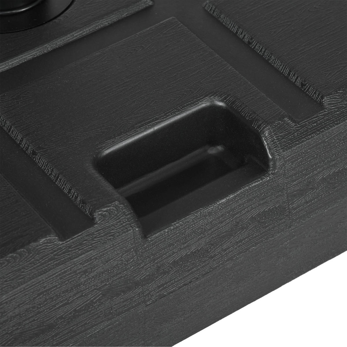 SONNENSCHIRMSTÄNDER bis 40 kg befüllbar - Schwarz, Kunststoff (49/49cm) - Outsunny