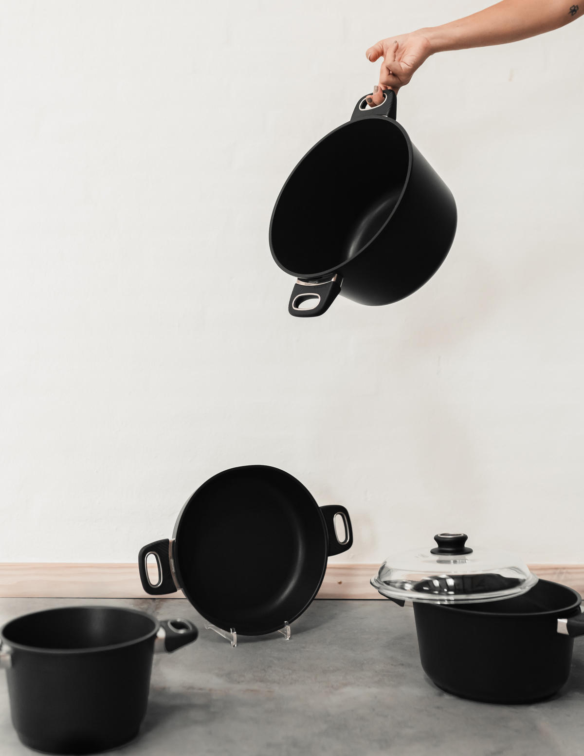 KOCHTOPF Ø26CM - Schwarz, Kunststoff/Metall (26cm) - Gastrolux