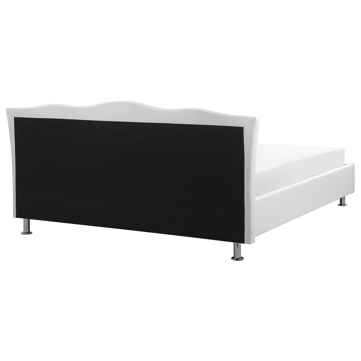 BETT 180/200cm Weiß Metz - Weiß, Textil (180/200cm) - Beliani