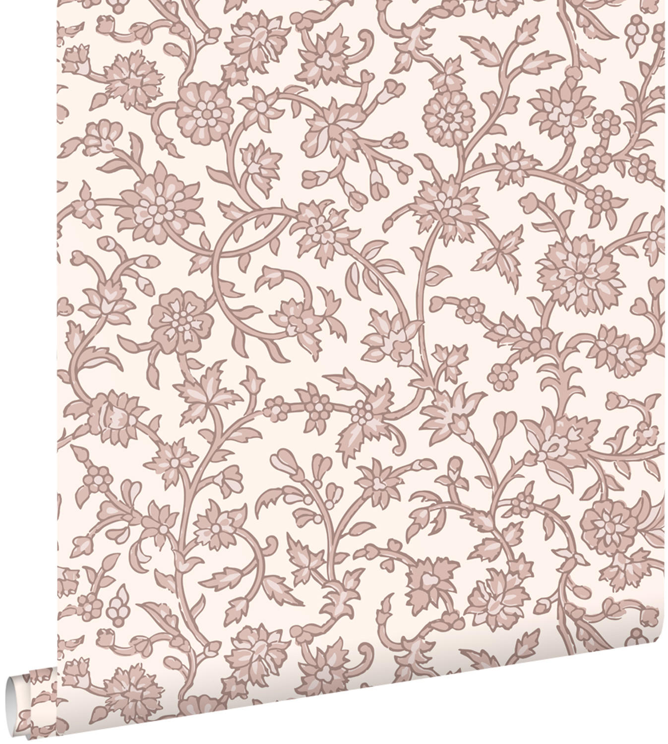 TAPETE Blumenmuster 50 x 900 cm - Pink, Papier (50/900cm) - ESTAhome