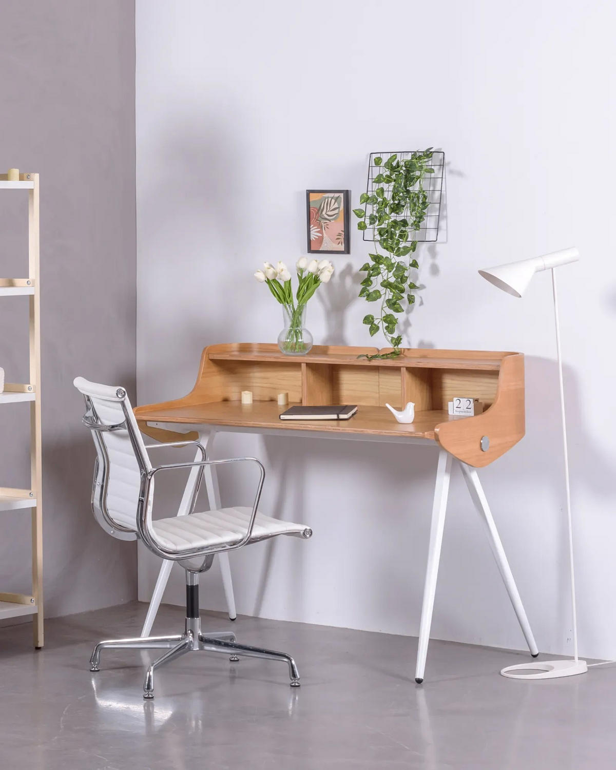SCHREIBTISCHTISCH Rechteckig Eichefarben 62/120/96 cm - Eichefarben, Holz (62/120/96cm) - Nest Dream
