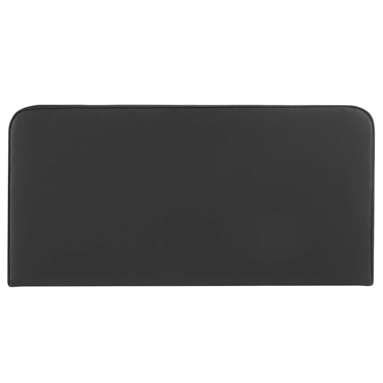 KOPFTEIL RIVEN 140X190 CM - Schwarz, Textil (140/68/6cm) - IDIMEX