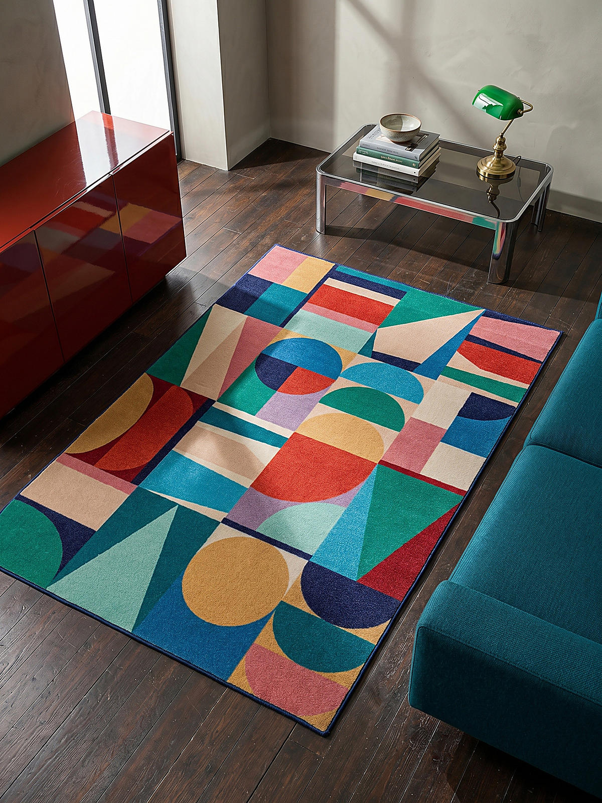 WOLLTEPPICH DAHLIA, geometrisch, aus Wolle, Bunt, 200 x 300 cm - Multicolor, Textil (300/200cm) - KADIMA DESIGN