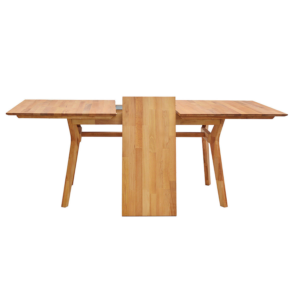 ESSTISCH - Massivholz - Buchefarben, Holz (90/160/75cm) - home24