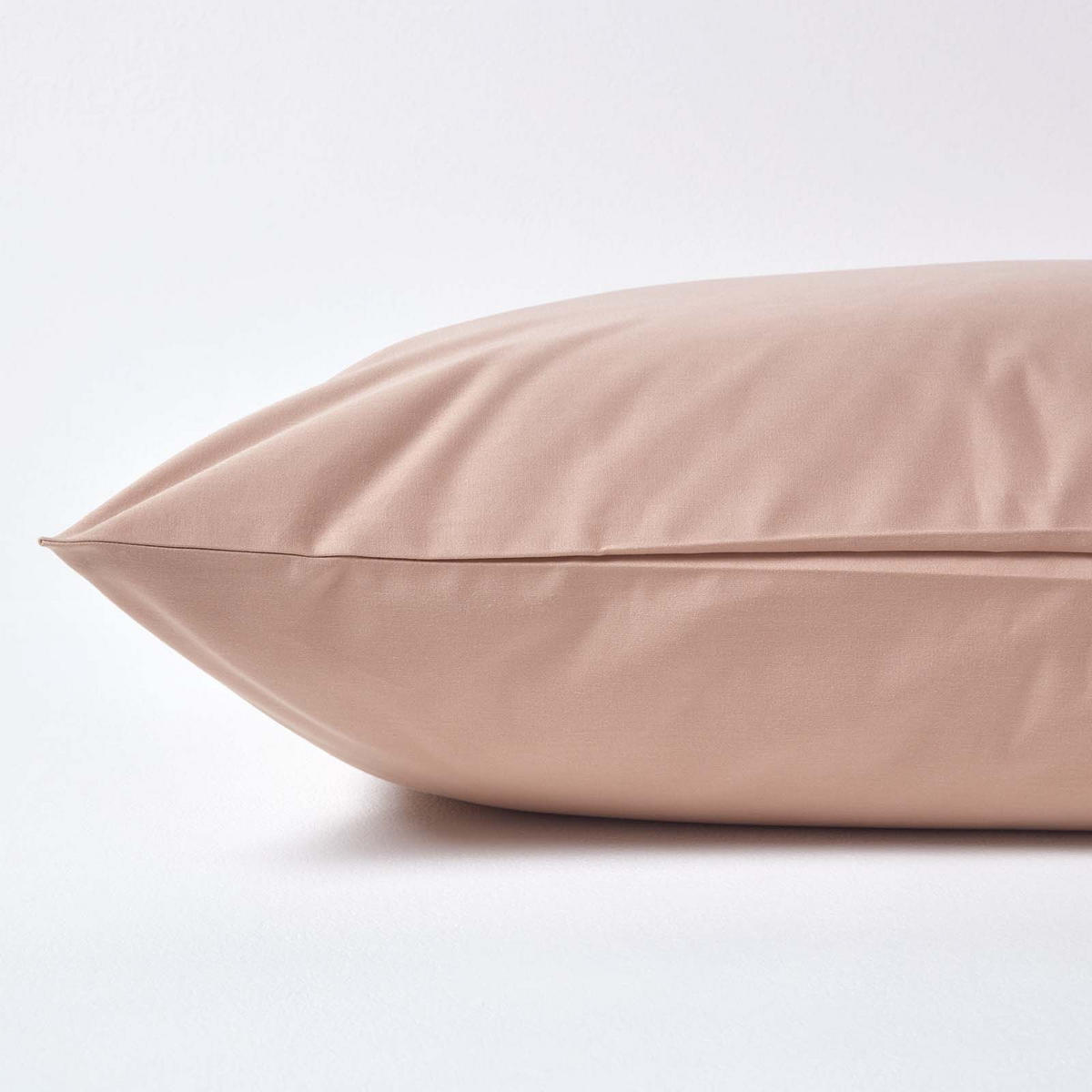 KISSENBEZUG Premium, Ägyptische Baumwolle, Fadendichte 1000 - Beige, Textil (40/40cm) - Homescapes