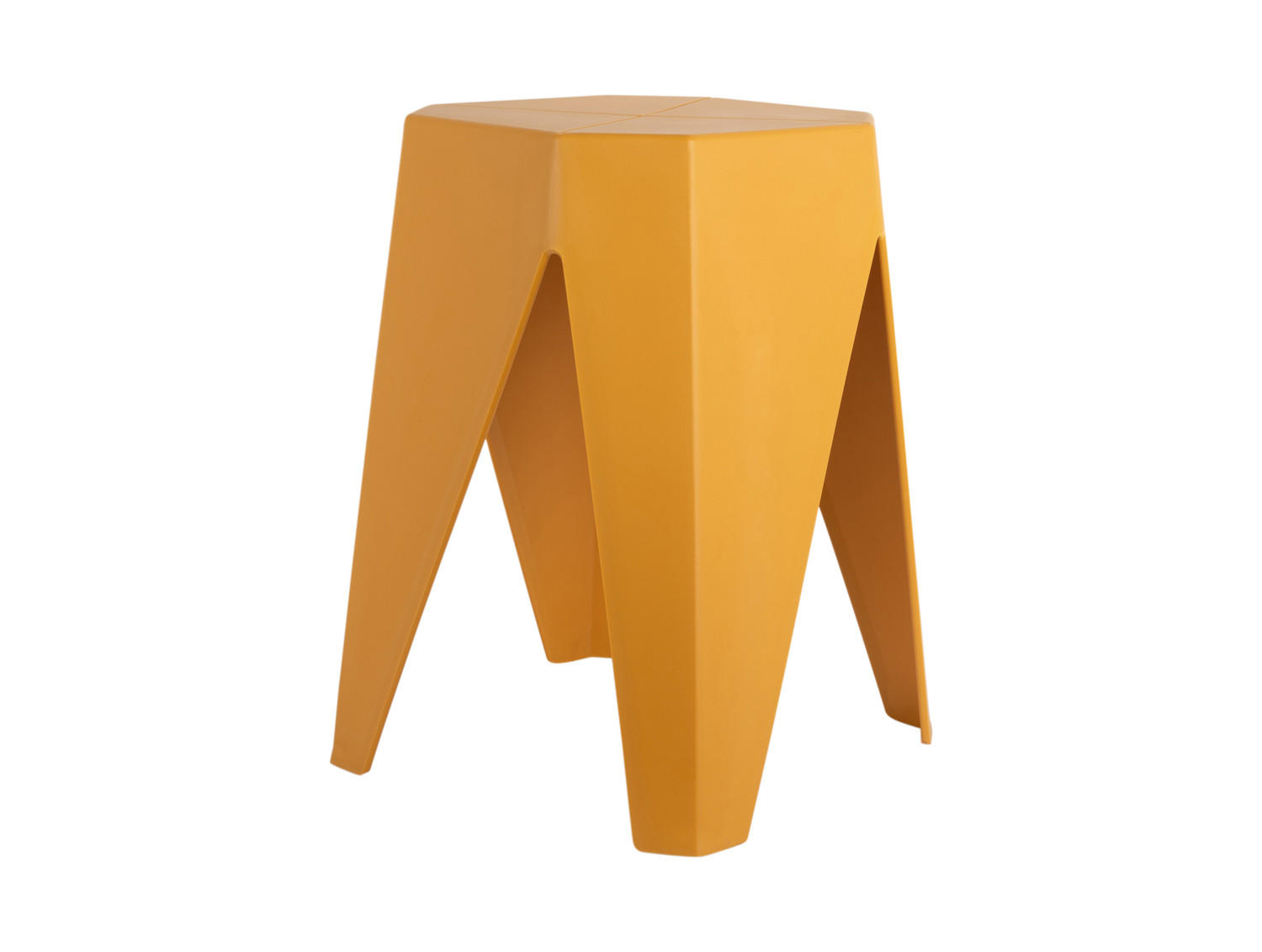 HOCKER Cherish 29/29/47 cm - Gelb, Kunststoff (29/47/29cm) - Leitmotiv