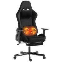GAMING-STUHL Schwarz 73.0/70.5/137.5 cm - Schwarz, Textil (70.5/137.5/73cm)