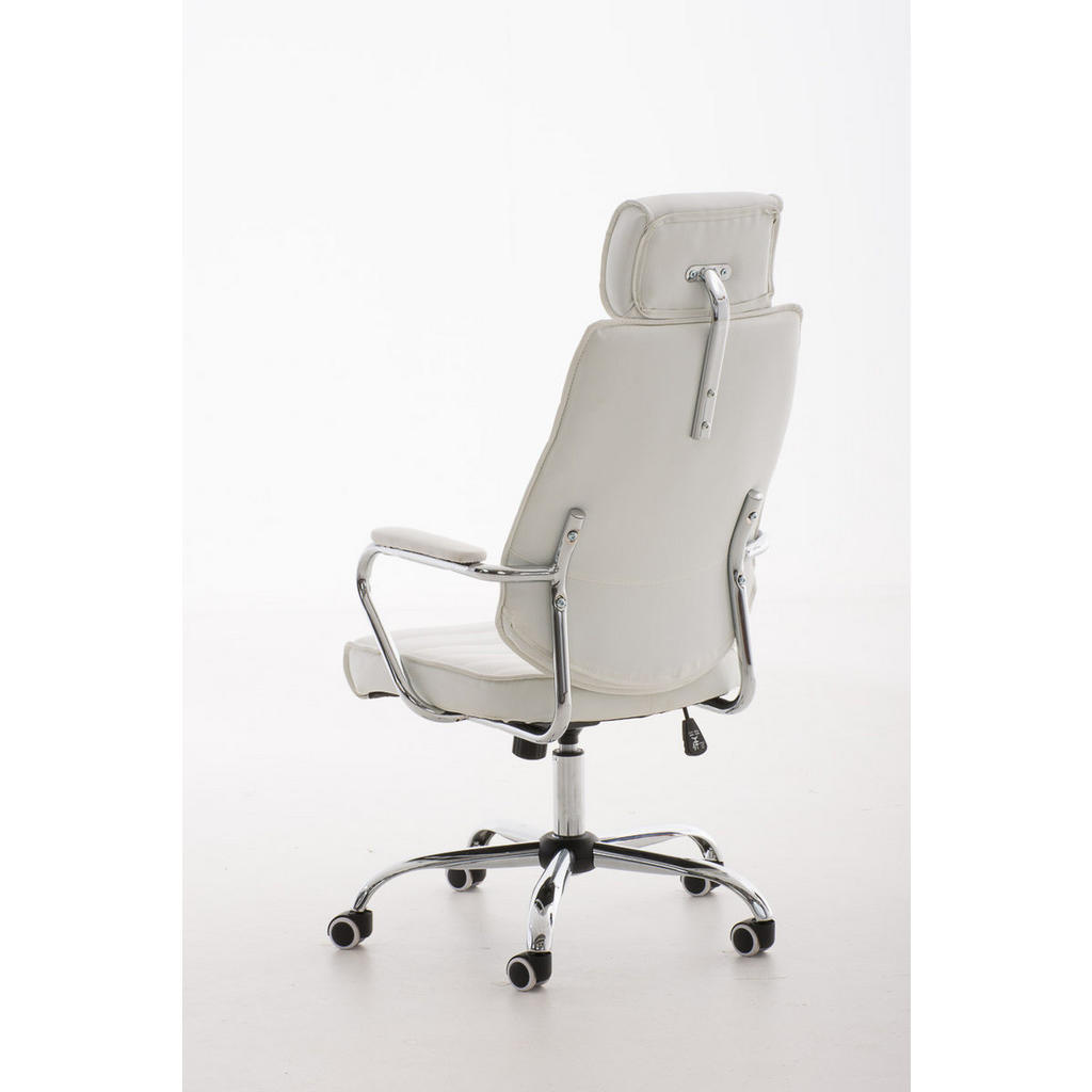 Thumbnail - TPFLiving Bürostuhl, Weiß, Textil, 59x128x57 cm, Arbeitszimmer, Bürostühle, Drehstühle