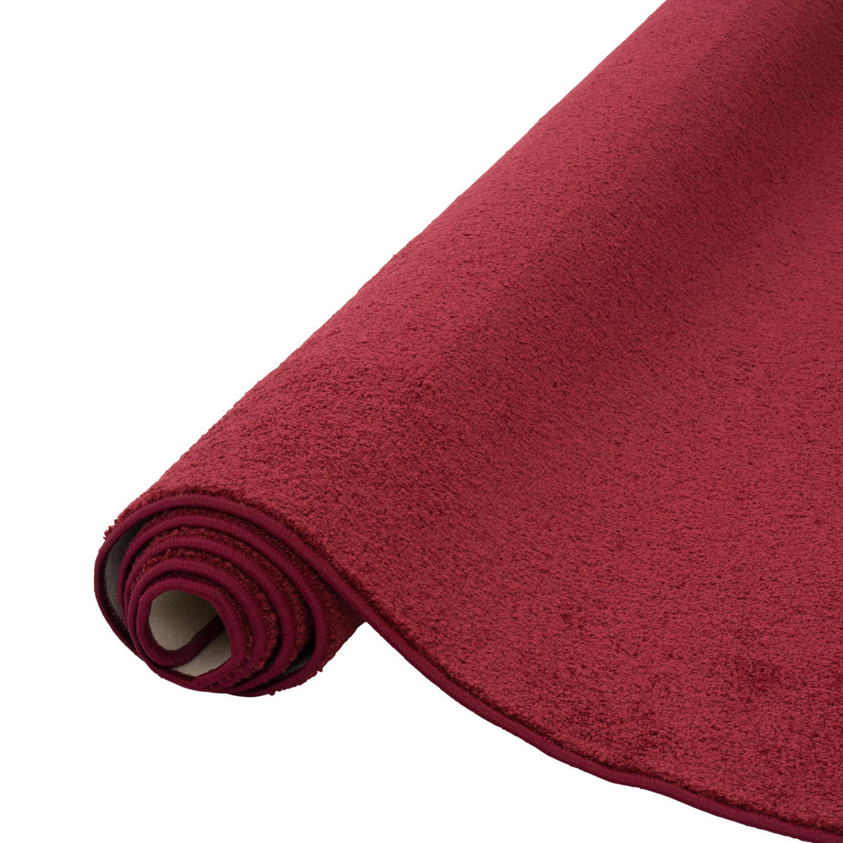 HOCHFLOR VELOURS TEPPICH MONA - Weinrot, Textil (160/200cm) - Snapstyle
