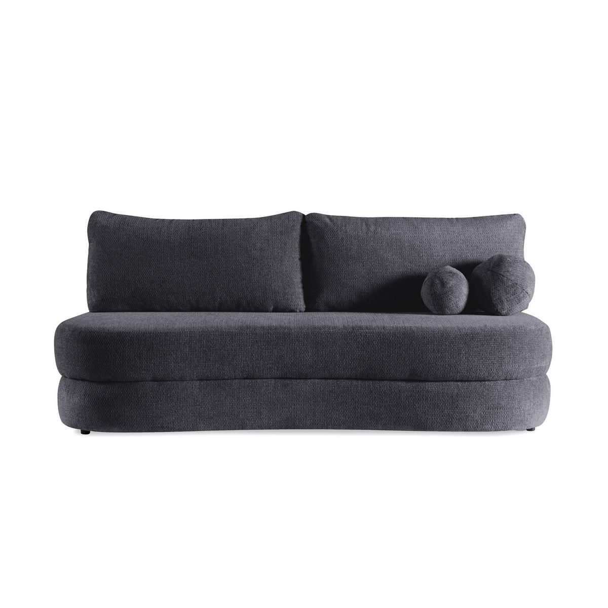 SOFA Rocket Dunkelblau, mit Schlaffunktion - Dunkelblau, Holzwerkstoff/Textil (211/93/108cm) - Bettso