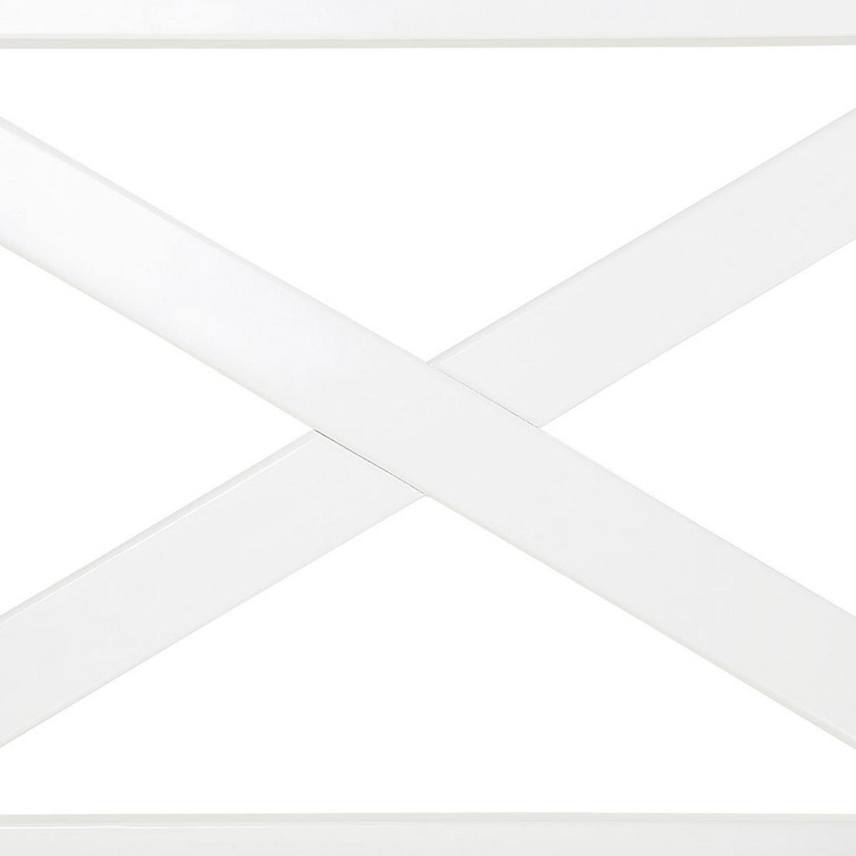GARTENBANK Akazienholz weiß Auflage marineblau 120 cm Baltic - Blau/Weiß, Holz (121/90/68cm) - Beliani