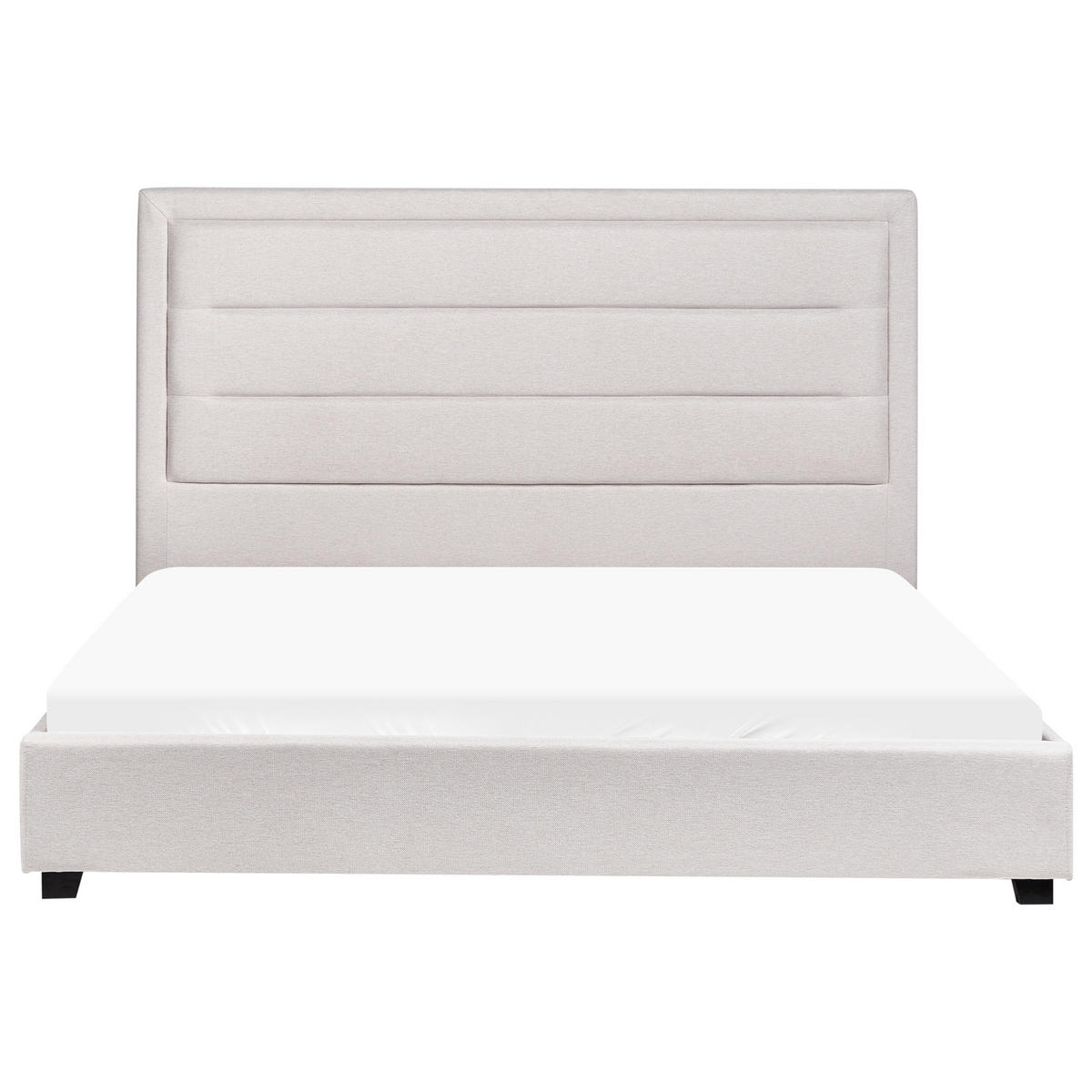 WASSERBETT 160/200 cm Hellbeige Rouen - Beige, Textil (160/200cm) - Beliani