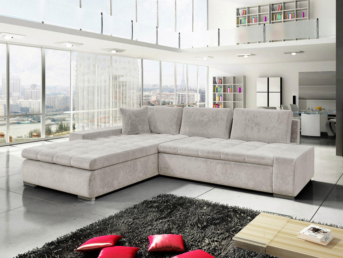 ECKSOFA Orkan - Grau, Holz/Textil (302/213cm) - MIRJAN24