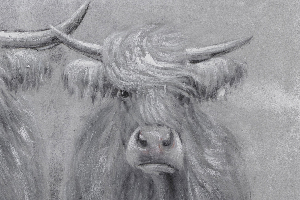 ACRYLBILD HANDGEMALT 120/60 cm - Grau, Holz/Textil (120/60cm) - KUNSTLOFT