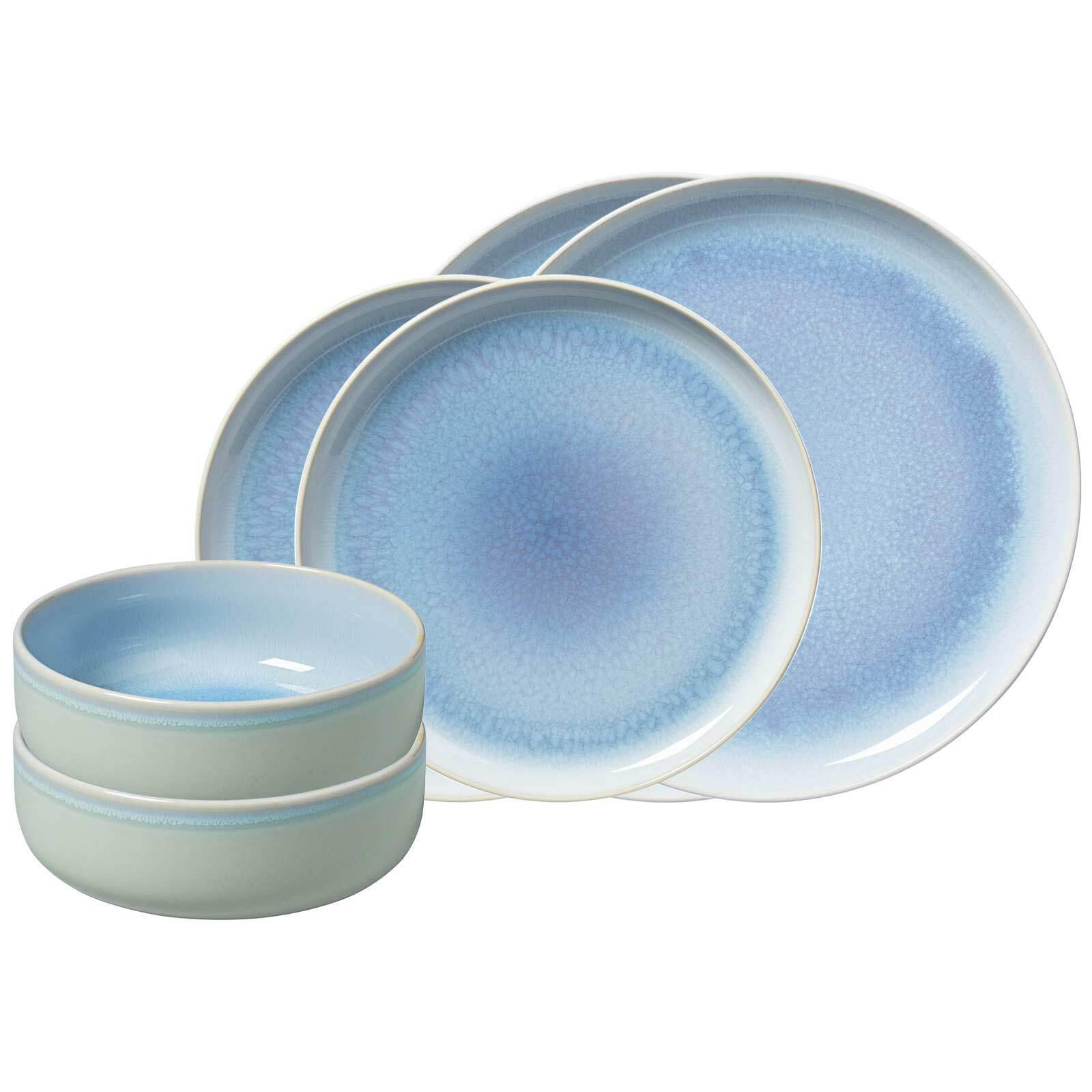BASIC-SET Crafted Blueberry 6er Set - Hellblau, Keramik (1/1/1cm) - like.Villeroy & Boch