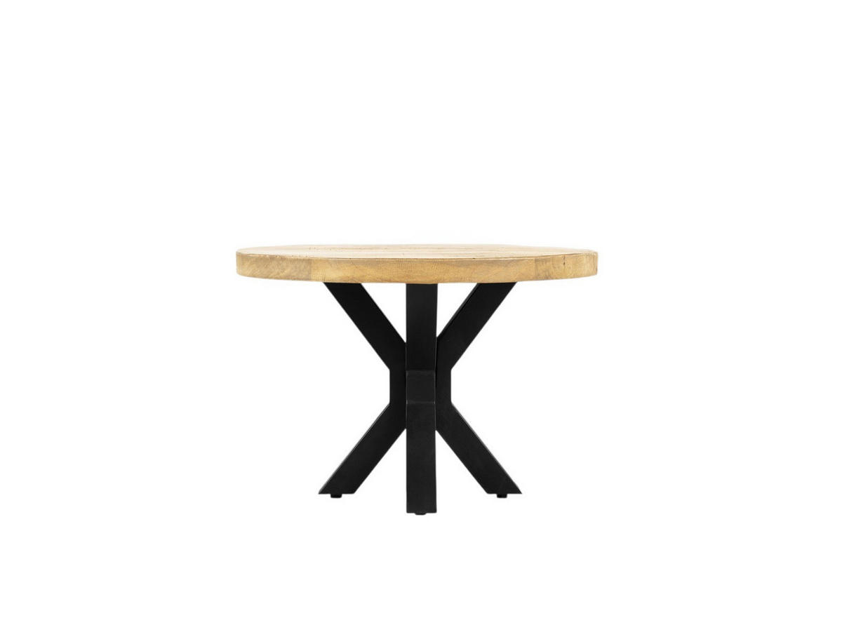 COUCHTISCH Kyara Mangoholz Durchmesser 80 cm Natur - Naturfarben, Holz (80/80/47cm)