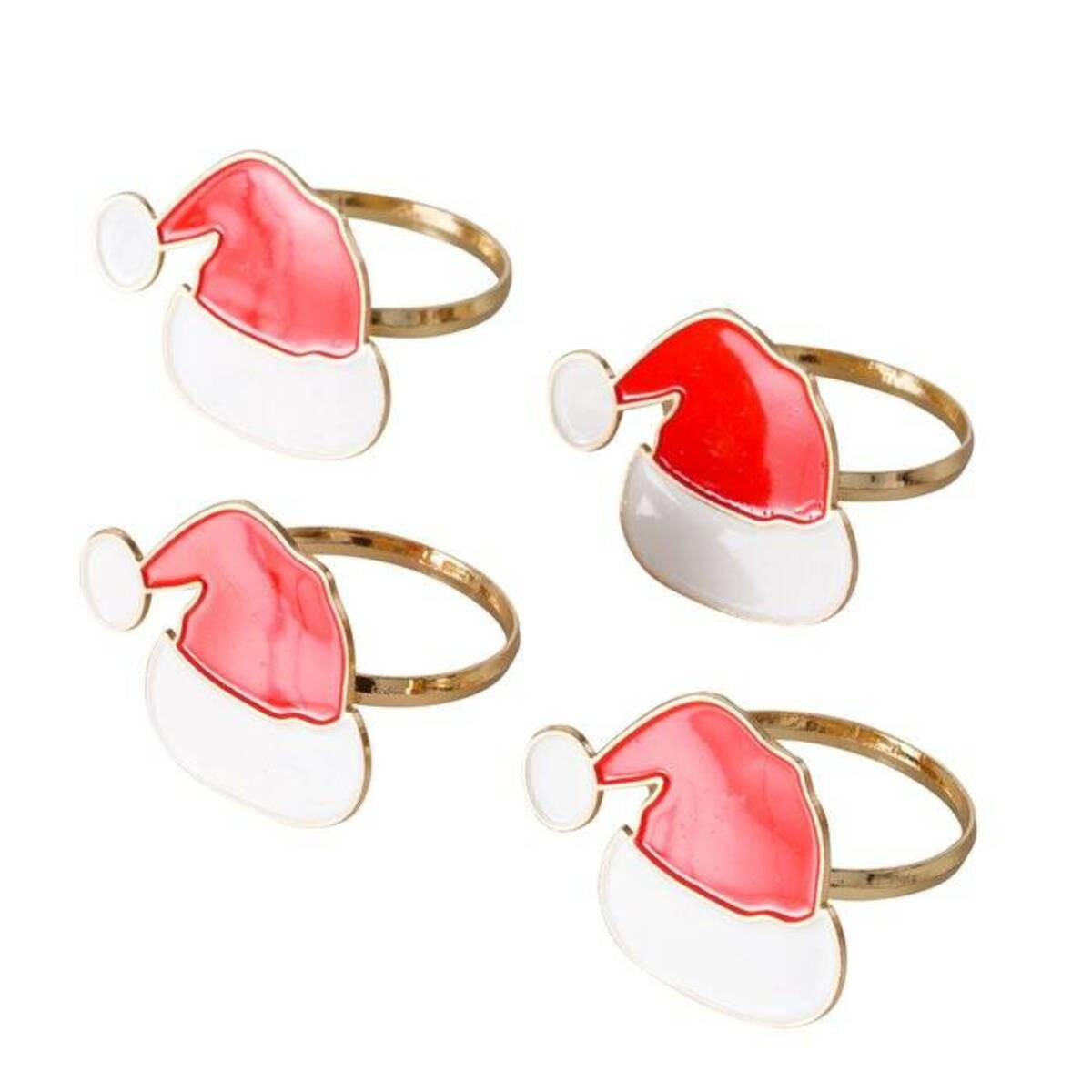 SERVIETTENRINGE Tipsy 4er-Set - Multicolor, Metall (3.5/4/4.5cm) - Boltze Home