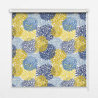 VNÚTORNÁ roleta - okenná roleta - roleta - 100x140 cm - Maľované rastliny - žltá, plast (100/140/0.5cm) - TULUP