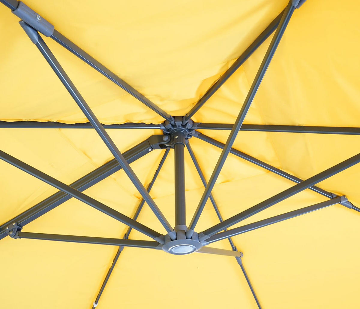 AMPELSCHIRM I Gelb 300/300 cm - Gelb, Textil (360/300cm) - MCW