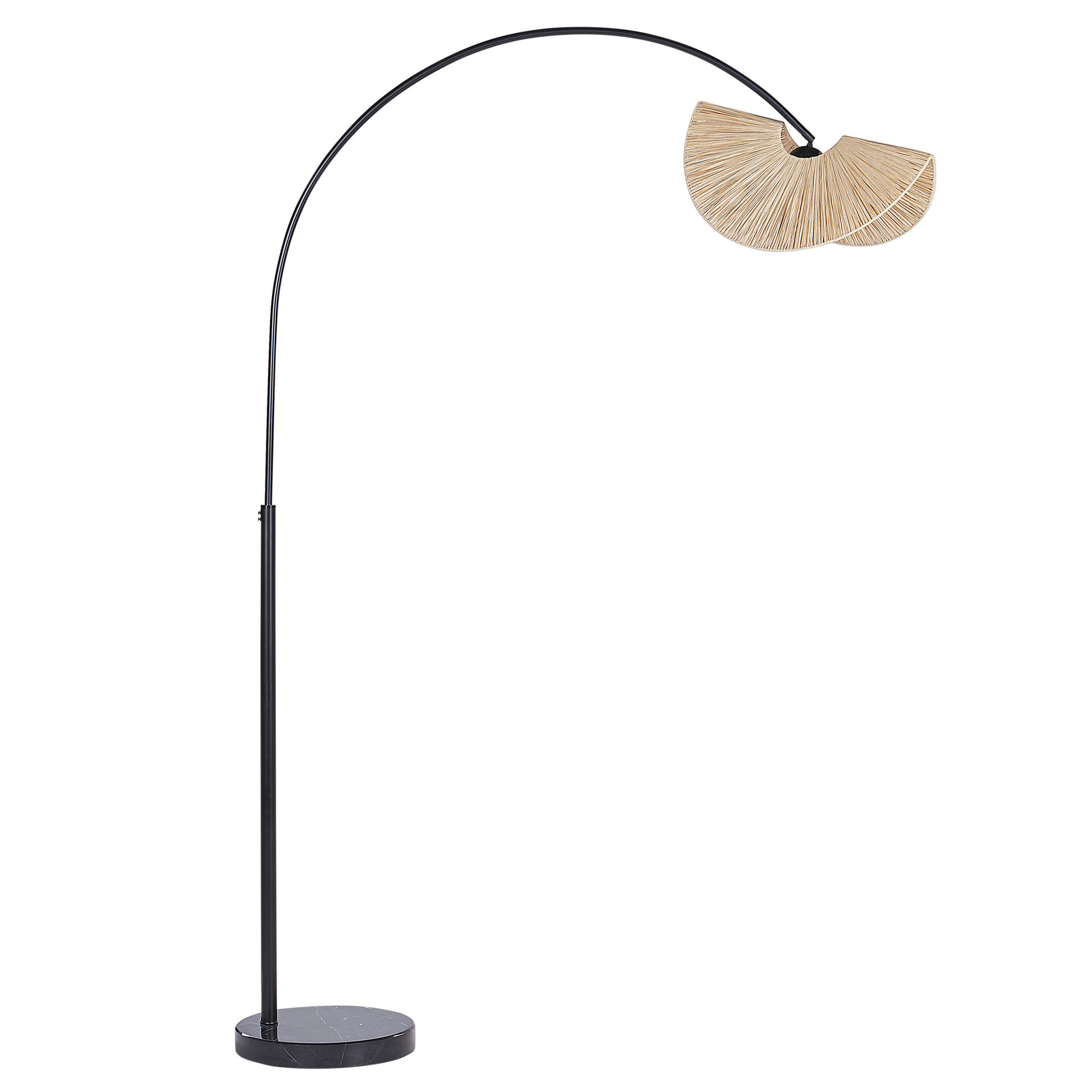 STEHLAMPE Naturfarben Herron - Naturfarben, Papier (35/130/189cm) - Beliani