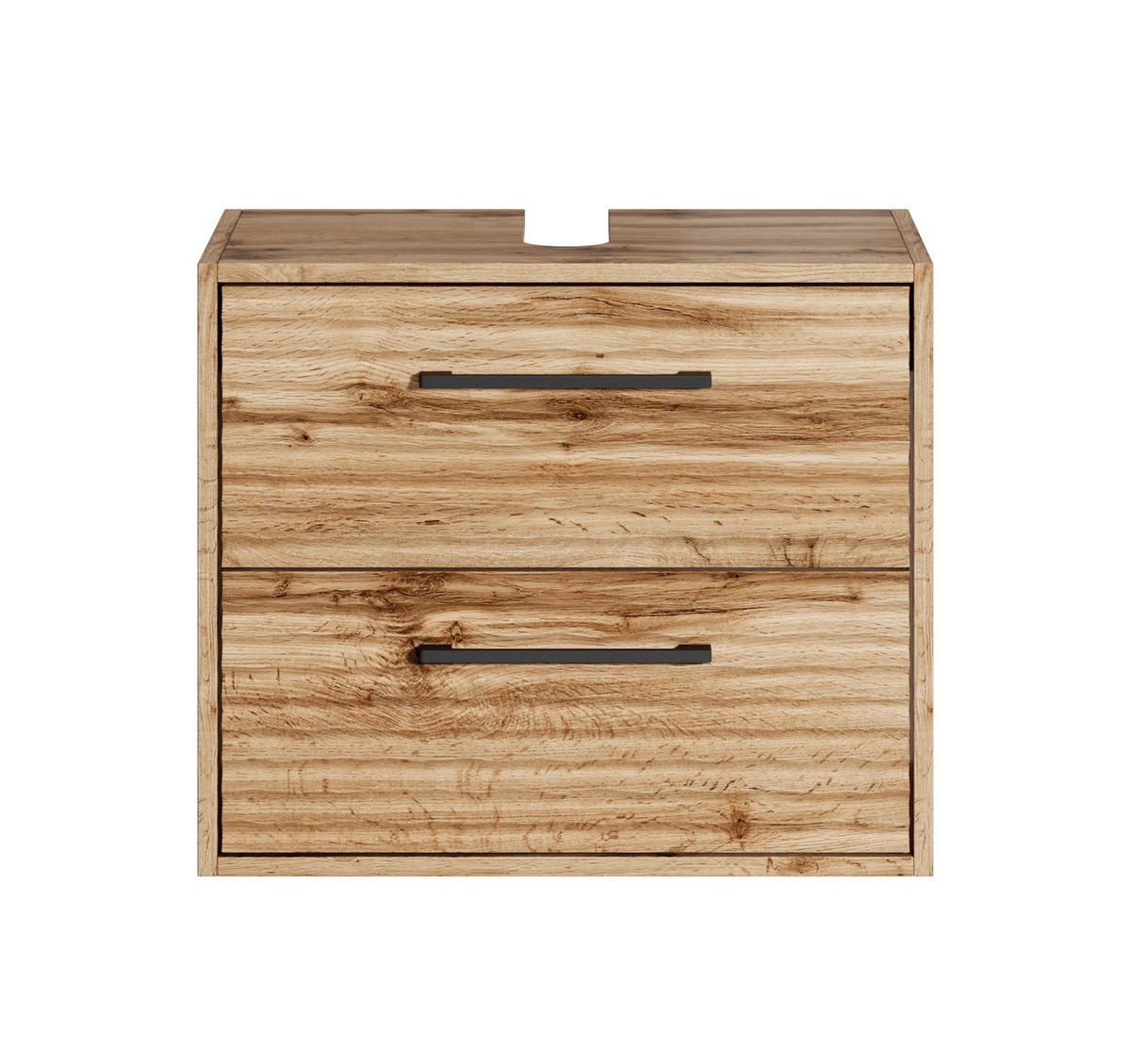 WASCHBECKENUNTERSCHRANK Etna 2 Schubladen Eiche - 60 x 35 x 50 cm - Eichefarben, Holz (60/50/35cm) - Badplaats