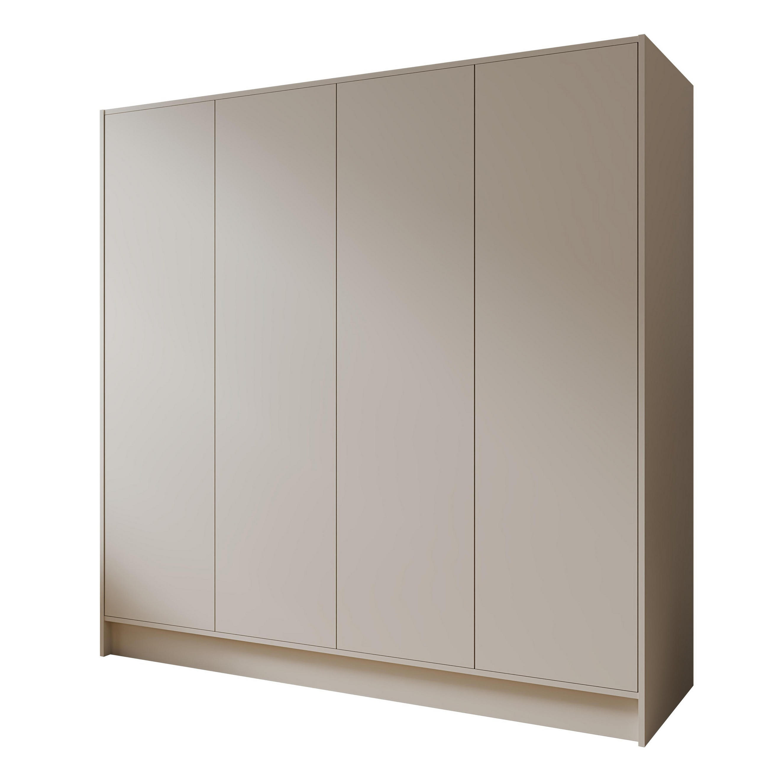 DREHTÜRENSCHRANK VELAR 200/200/51 cm Modern Kleiderschrank 4-türig Kaschmir - Kaschmir, Holzwerkstoff (200/200/51cm) - MASSENO