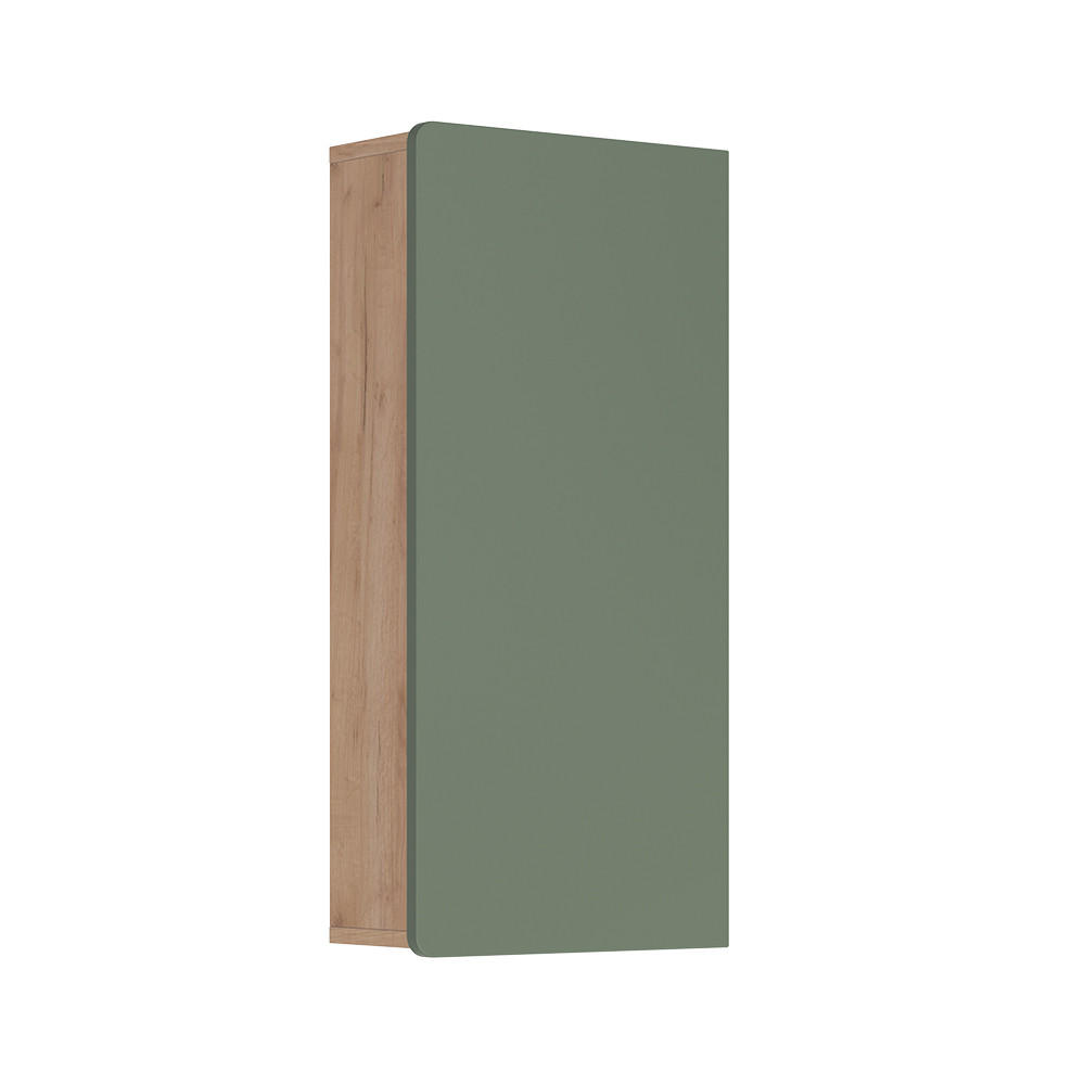 Vicco NÁSTĚNNÉ SKŘÍŇKY Izan Zelený/zlatý dub 36.6 x 76.6 cm
