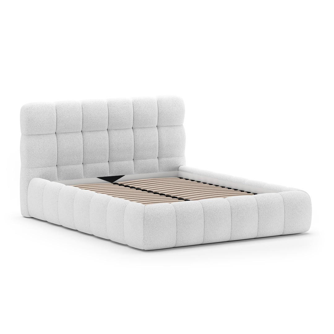 Beautysofa Polsterbett Hellgrau 180x200 cm