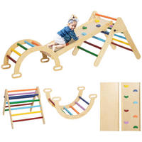 KLETTERGERÜST 5-in-1 DE-09961 Bunt - Multicolor, Holz (64.5/59/178cm) - ComfortXL