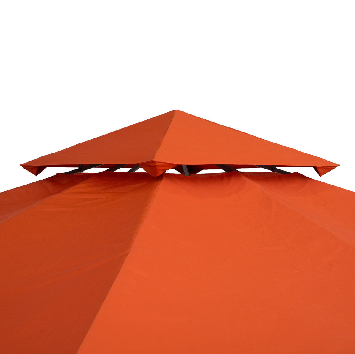ERSATZDACH für Pavillon 300/300 cm mit Doppeldach, wasserabweisendem Polyester und UV-Schutz, Rot - Rot, Textil (300/18/300cm) - Redom