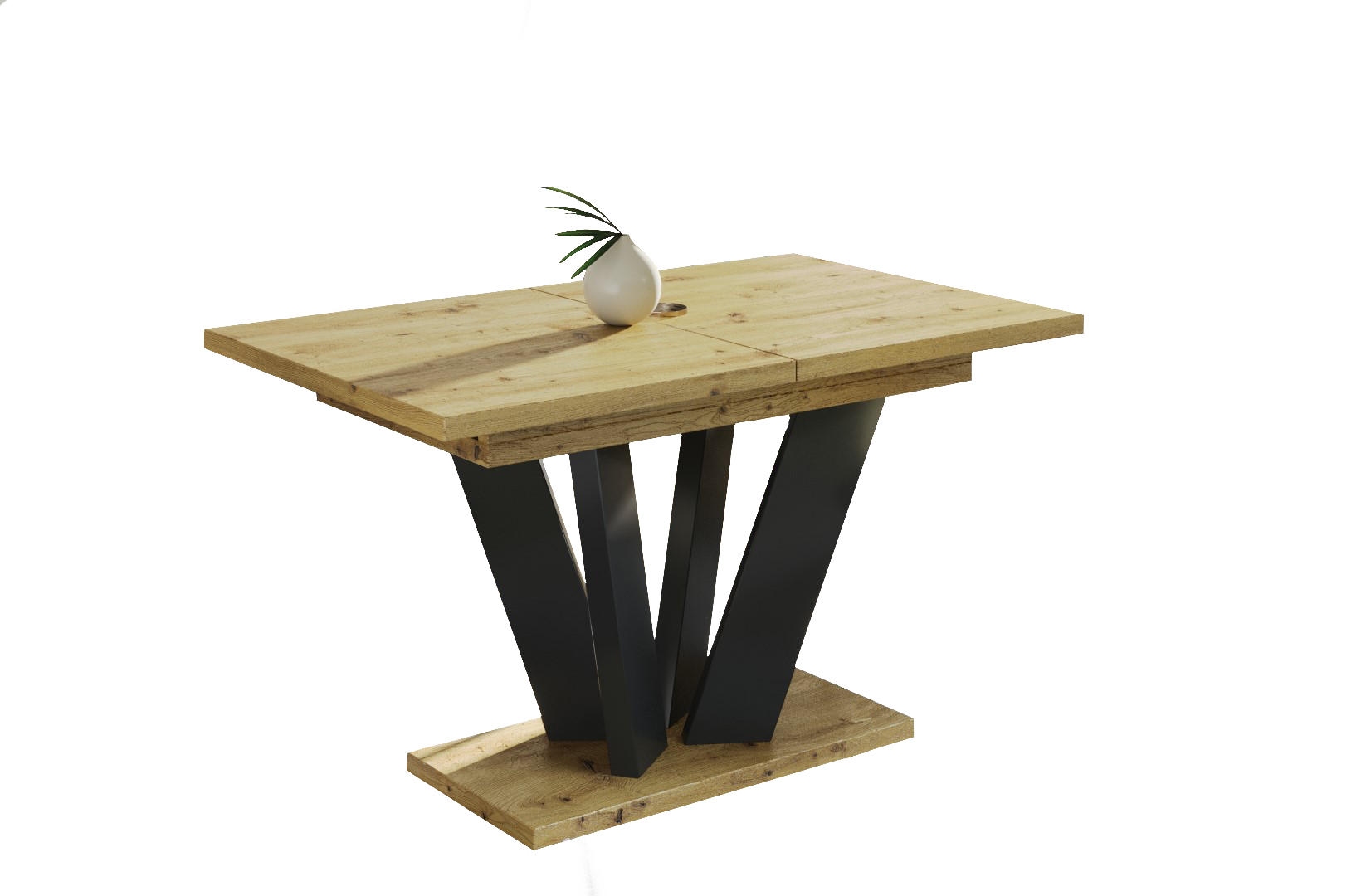 Endo-Moebel Esstisch Eiche Artisan 80x80x130 cm