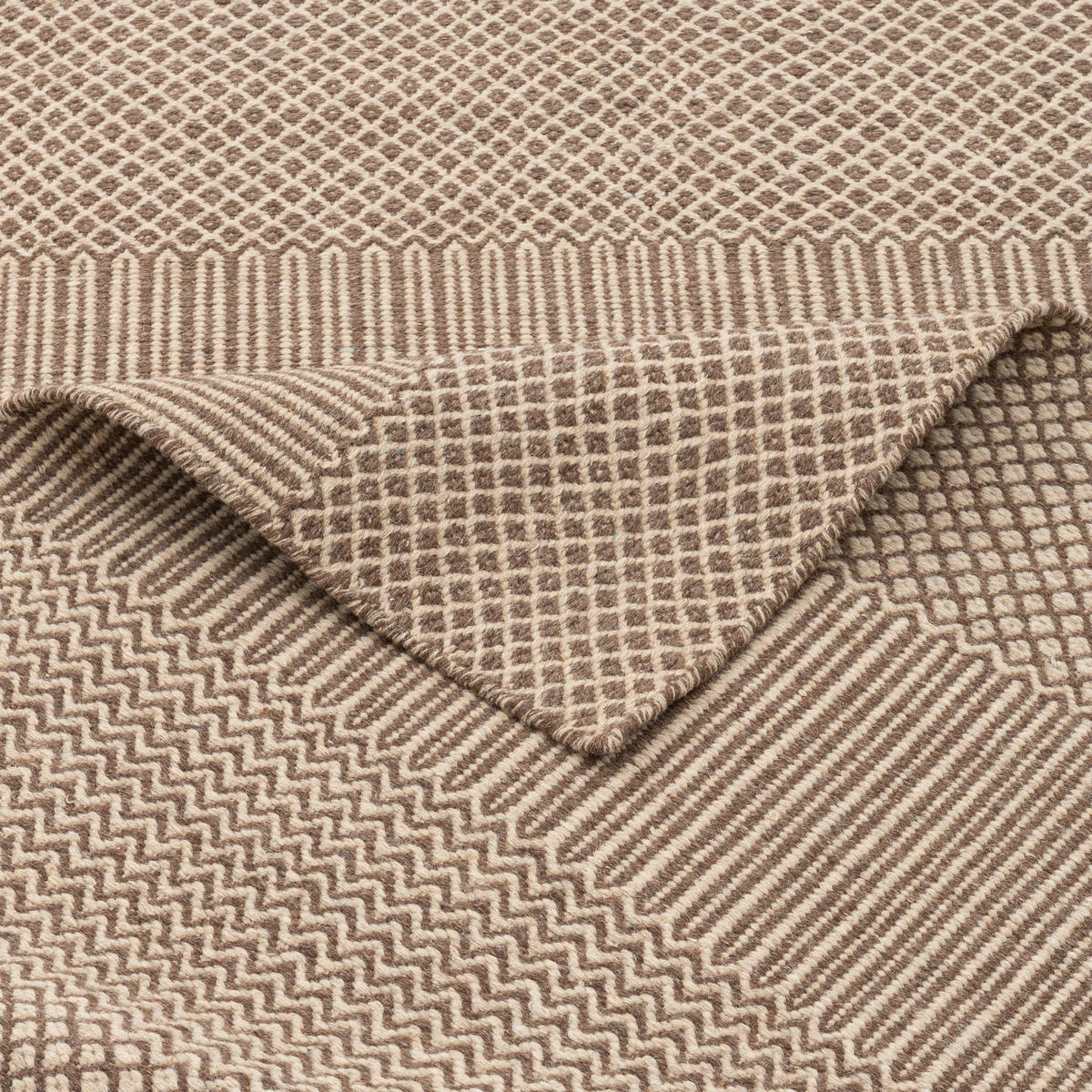 NATUR TEPPICH WOLLE RANA MELIERT - Beige, Textil (120/180cm) - Pergamon