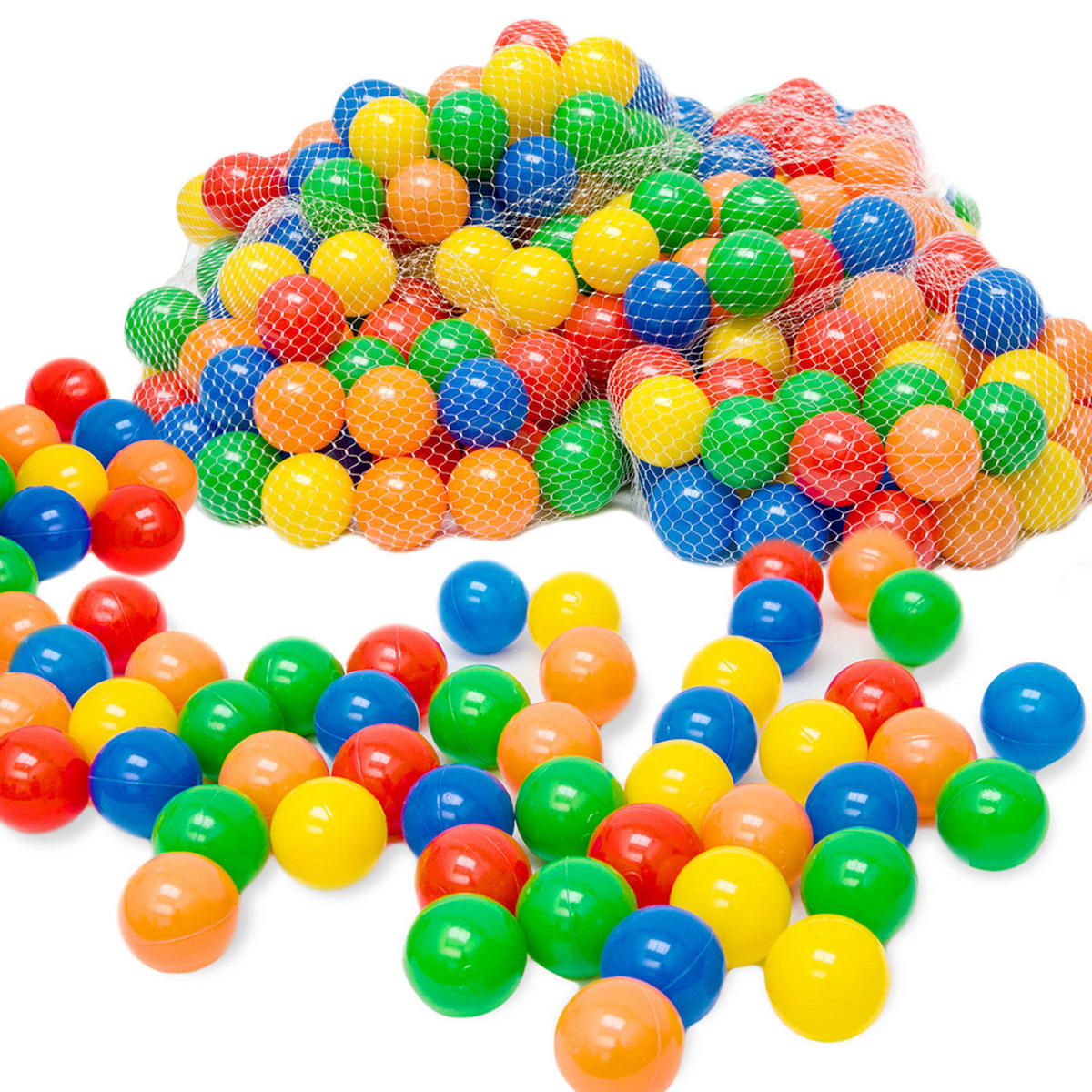 BÄLLEBAD-BÄLLE 1000 Stück, bunt, 5.5cm - Multicolor, Kunststoff (5.5/5.5/5.5cm) - Littletom