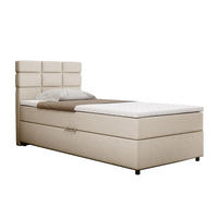 BOXBETT Reve 100 x 200 cm mit Bettkasten und Lattenrost ohne matratze - beige - Beige, Holz (100/200cm) - Homesy