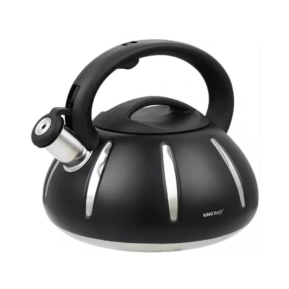 WASSERKESSEL Schwarz 25/24/21 cm KH1835 - Schwarz, Metall (25cm) - Kinghoff 