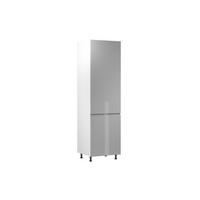 HOCHSCHRANK 60 cm – Velmora D60R P/L Grau/Hochglanz – Grau / Hochglanz / Links - Grau, Holzwerkstoff (60/212/58cm) - ROYAL24_MARKT