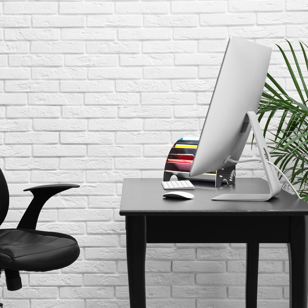 DOKUMENTENABLAGE - Weiß, Holzwerkstoff (34/27/27cm) - Relaxdays