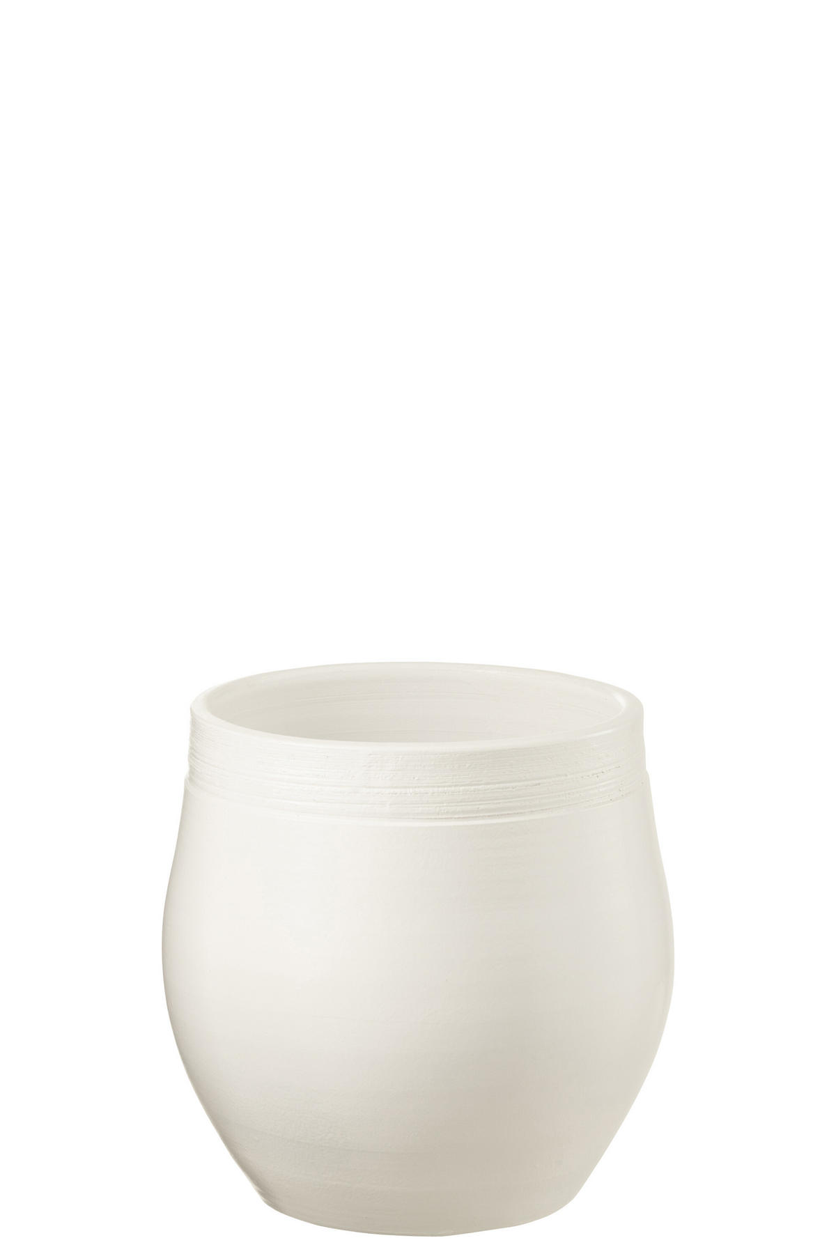 BLUMENTOPF GIO - Töpferei - Weiß - L - Ø 29 cm - Weiß, Keramik (29/29cm) - J-Line