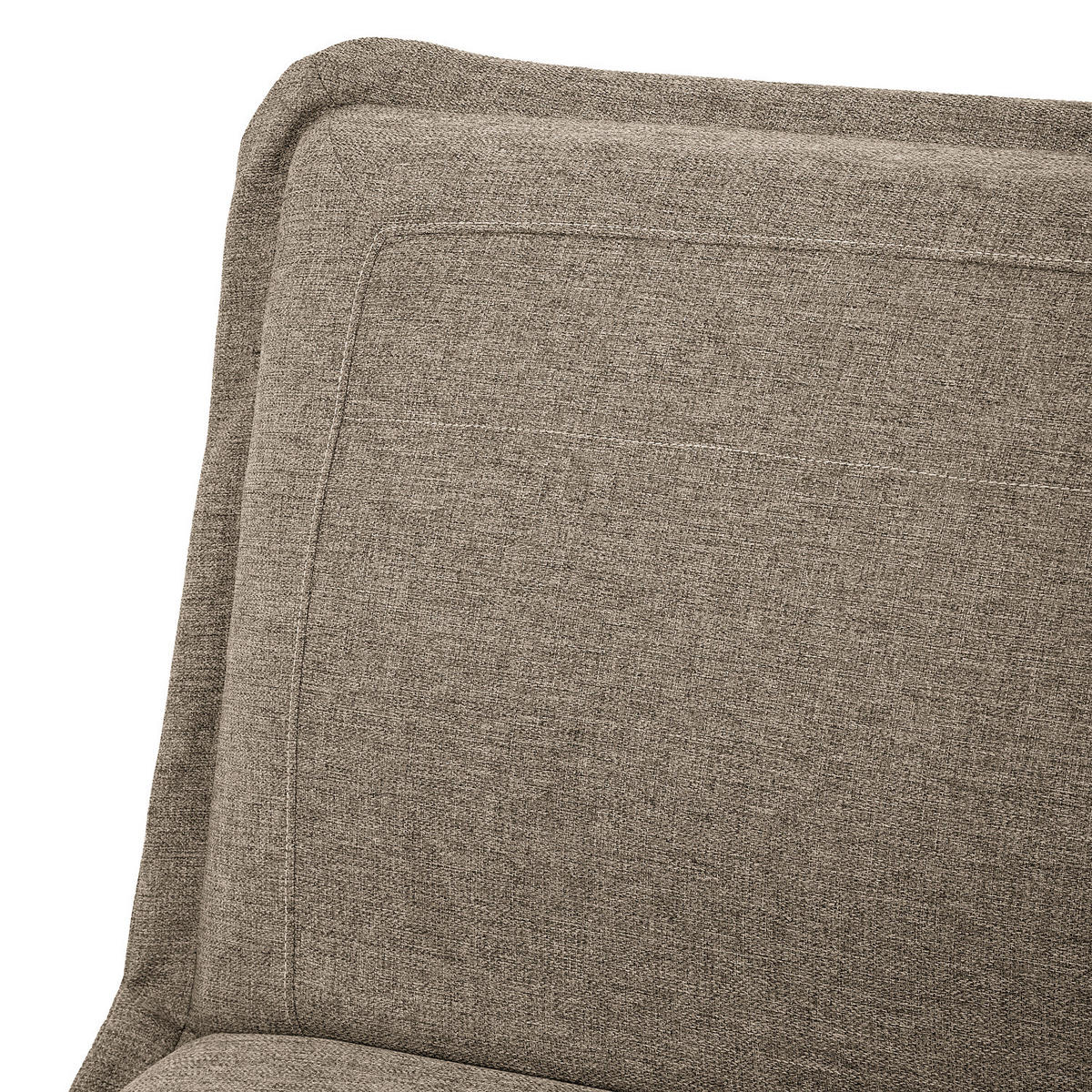 SCHLAFSOFA - Webstoff / Gummibaum - Taupe/Eichefarben, Holz/Textil (188/82/87cm) - home24