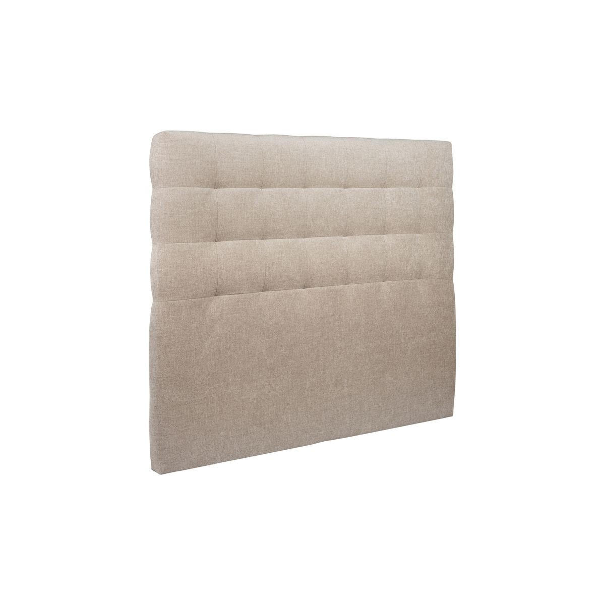 KOPFTEIL gepolstert - Gesteppt – Beigebrauner Stoff - 200 cm - Beige/Braun, Karton/Holz (200/120/10cm) - Sommeil de Plomb