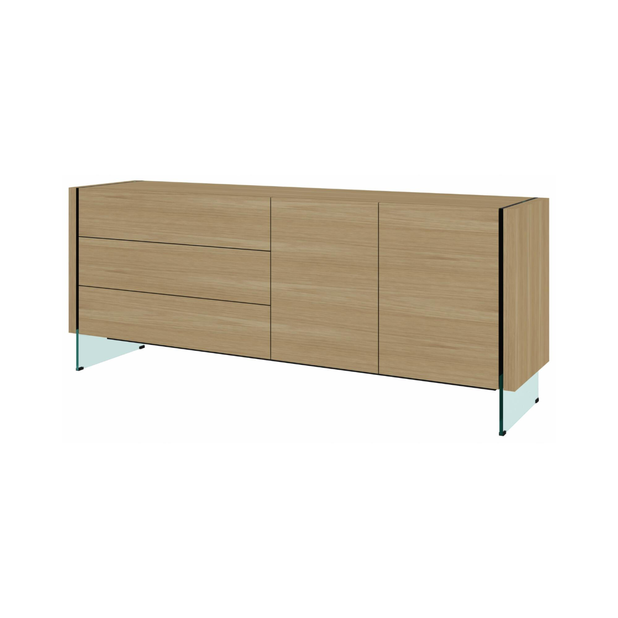 SIDEBOARD SOHO Beige 188x45x75 cm - Beige, Holzwerkstoff (188/75/45cm) - FURNLUX