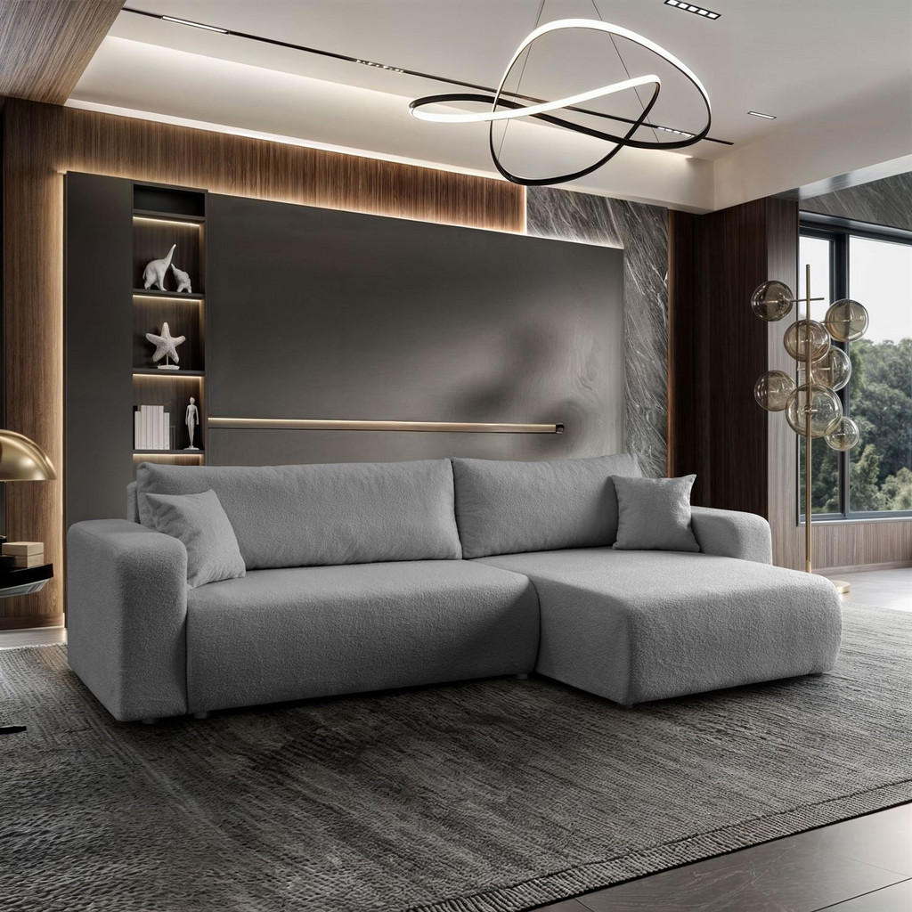 Thumbnail - Lookway Ecksofa, Graphit, Textil, 267x143 cm, Wohnzimmer, Sofas & Couches, Wohnlandschaften, Ecksofas